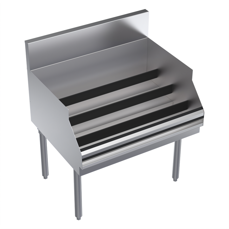 Product image #1 for Krowne Royal Series Freestanding Underbar Liquor Bottle Display Unit, 30 x 24 Inches, 36-Bottle Capacity