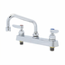 Thumbnail image #1 for T&S Brass Workboard Deck-Mount Mixing Faucet, 8-Inch Centers, 6-Inch Swing Nozzle, 1.5 GPM Aerator