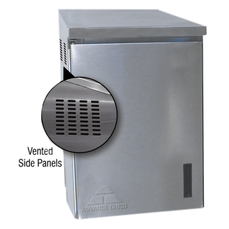 Product image #1 for Advance Tabco Wall-Mounted Stainless Steel Chemical Storage Cabinet with Left-Hinged Door, 24 x 15 x 32.5 Inches