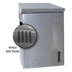 Thumbnail image #1 for Advance Tabco Wall-Mounted Stainless Steel Chemical Storage Cabinet with Left-Hinged Door, 24 x 15 x 32.5 Inches