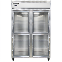 Continental Refrigerator 2FSNGDHD Two-Section Display Freezer with Glass Half Doors