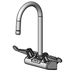 Thumbnail image #1 for Equip 4-Inch Wall-Mount Mixing Faucet with 5-9/16-Inch Swivel Gooseneck and Wrist Action Handles