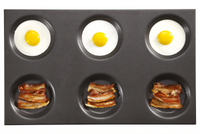 Lainox TF112 Bullseye Pan, 2/1 GN, 12-Cavity, 120 mm, Non-Stick Aluminum