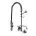 Thumbnail image #1 for T&S Brass EasyInstall Wall Mount Pre-Rinse Unit with Add-On Faucet, 10-Inch Swing Nozzle, and 44-Inch Hose