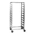 Thumbnail image #1 for Metro RT3318N Mobile Side-Loading Aluminum Pan Rack, 18 Full-Size Pans, 3-Inch Centers, Open Sides