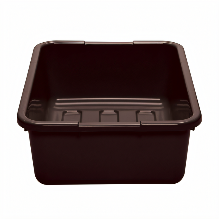 Product image #1 for Cambro Cambox 15 x 20 Inch Dark Brown Hi-Gloss Plastic Bus Box with Handle