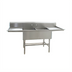 Thumbnail image #1 for Eagle Group Spec-Master FFN2740-2-24-14/3 Two-Compartment Flush Front Stainless Steel Sink with Dual 24-Inch Drainboards