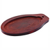 Thumbnail image #1 for Winco ISP-3-UL Oval Replacement Wood Underliner for ISP-3 Steak Platter, 12-3/4 x 8 Inch