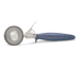 Thumbnail image #1 for Size 8 Stainless Steel Thumb Press Disher with Microban Gray Ergo Handle and Pan Rest