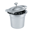 Thumbnail image #1 for Miramar Chrome Knob Hinged Cover for 7 Qt Soup Inset, 18-8 High-Polished Stainless Steel