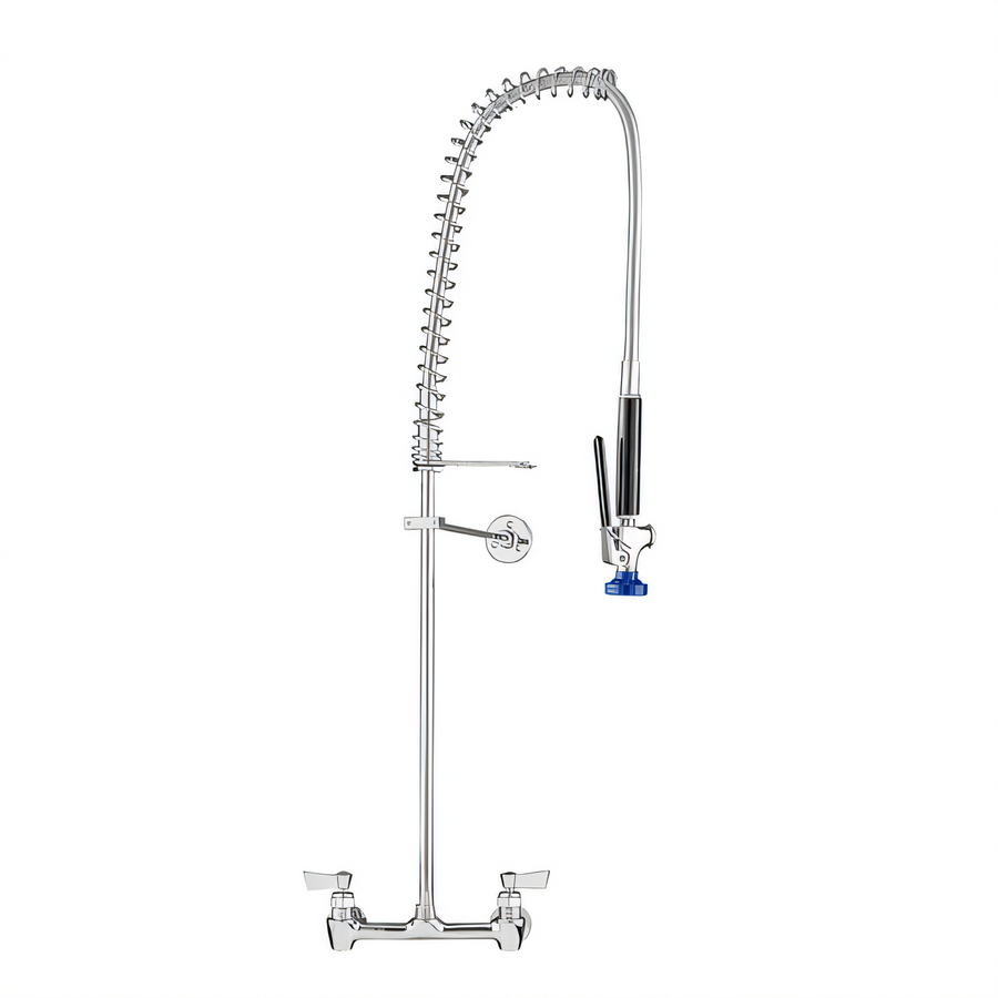 Product image #1 for Fisher 8-Inch Centers Backsplash Mount Pre-Rinse Unit with EZ-Install Adapters, Stainless Steel