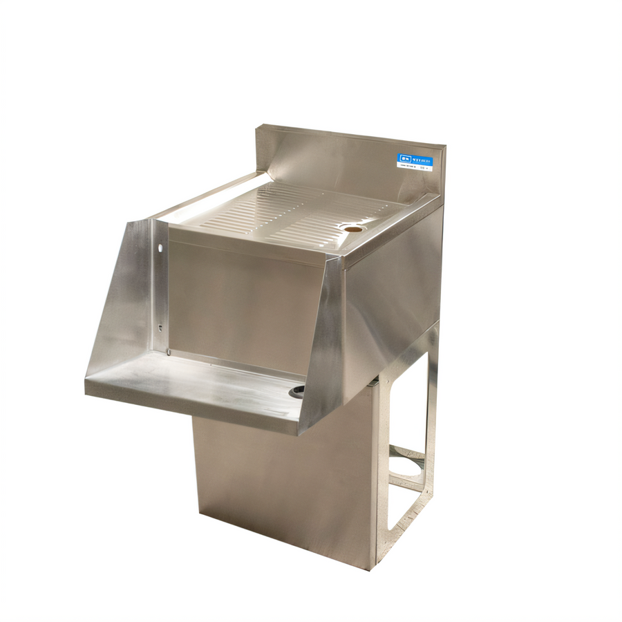 Product image #1 for BK Resources Underbar Freestanding Mixing Station with Drainboard and Blender Shelf