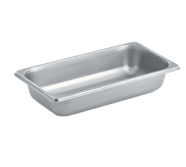Product image #1 for Vollrath 1/3 Size Solid Steam Table Pan, 2.25 Qt, 20 Gauge 300 Series Stainless Steel