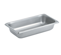 Vollrath 1/3 Size Solid Steam Table Pan, 2.25 Qt, 20 Gauge 300 Series Stainless Steel