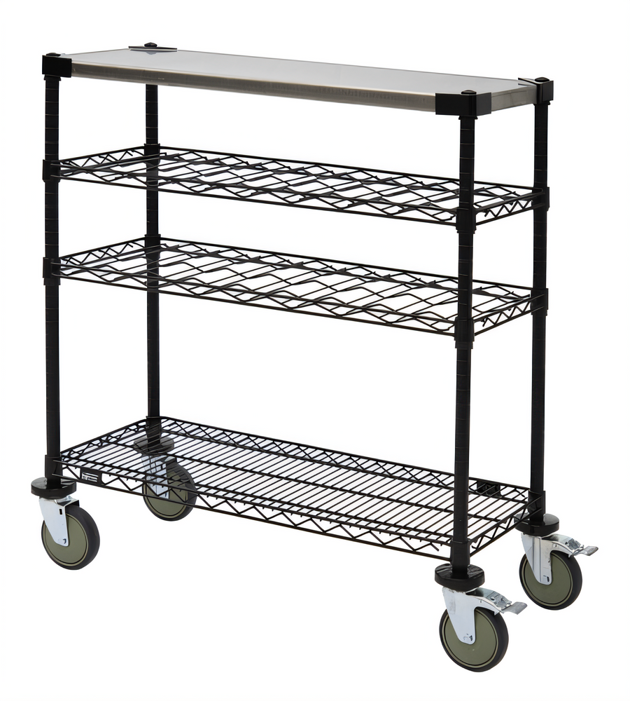 Product image #1 for Quantum 36-Inch Wine Display/Worktable Cart with 1200 lb Capacity