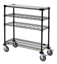 Quantum 36-Inch Wine Display/Worktable Cart with 1200 lb Capacity