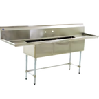 Thumbnail image #1 for Eagle Group BlendPort® BPS-1818-1-18L-FE 18-Gauge 304 Stainless Steel 1-Compartment Sink with Left Drainboard, 18 x 18-Inch Bowl