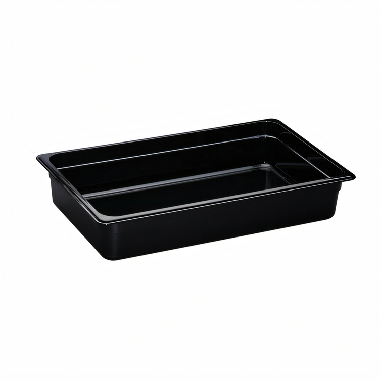 Product image #2 for Cambro H-Pan Full-Size 4-Inch Deep High-Heat Plastic Food Pan, Black