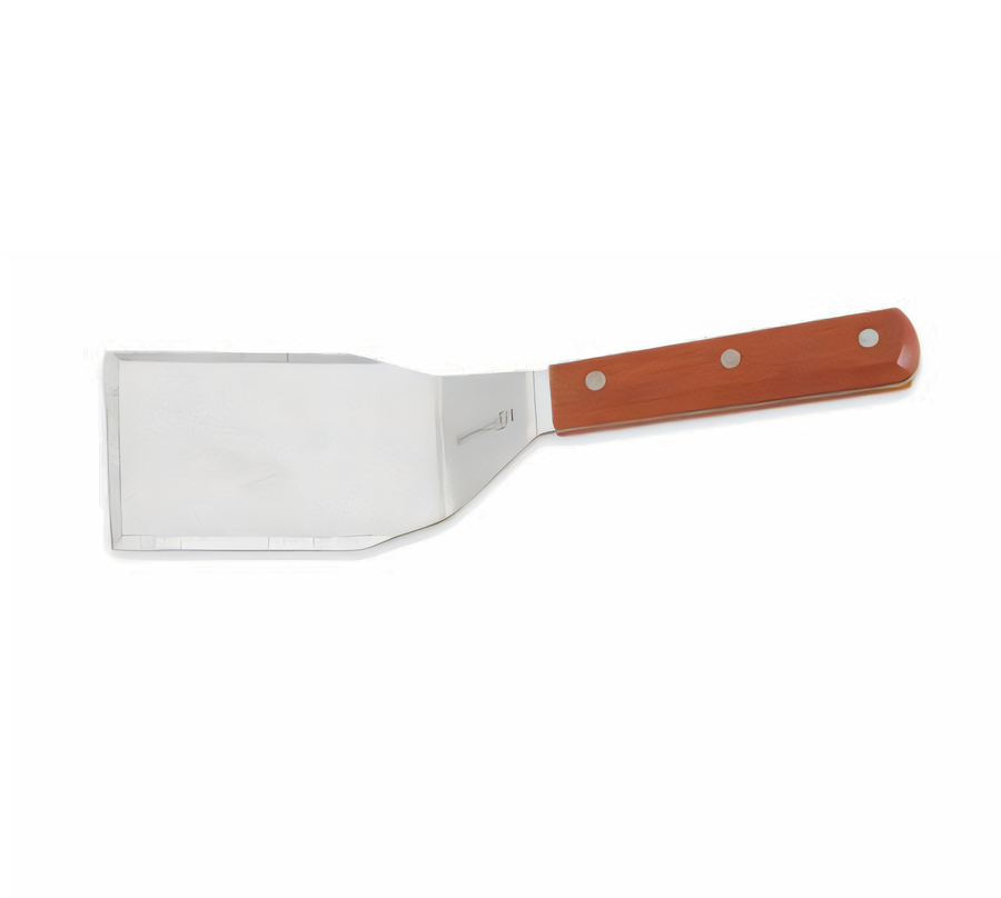 Product image #1 for Mundial 4" x 3" Hamburger Turner with Beveled Edge, Stainless Steel Blade and Wood Handle