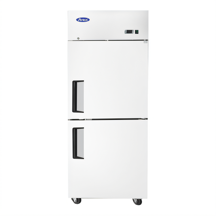 Product image #1 for Atosa One-Section Top-Mount Reach-In Freezer with Two Locking Half Doors, 21.4 Cu. Ft., Stainless Steel