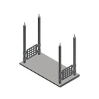 Thumbnail image #1 for John Boos OSH16FK-2472-CM Ceiling-Mount Single Overshelf, 72 x 24 Inch, Heavy-Duty Stainless Steel