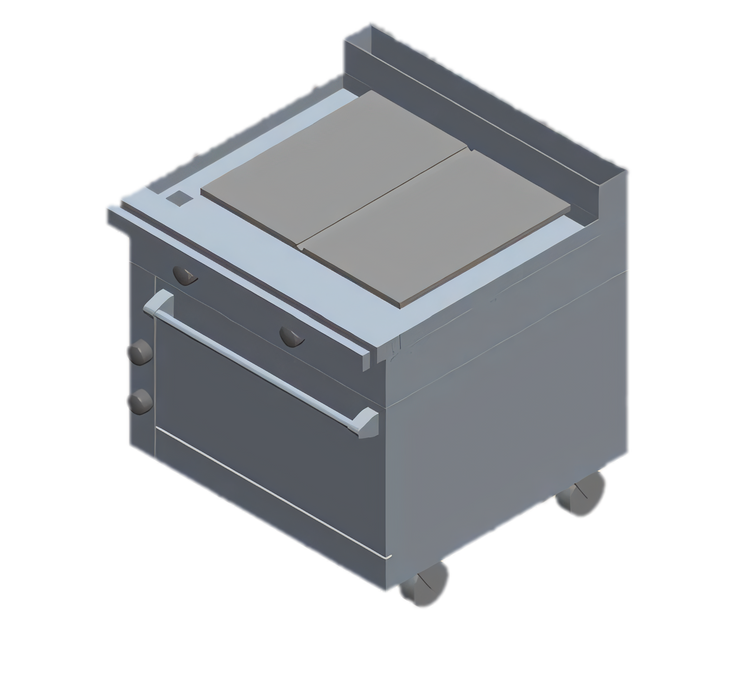 Product image #1 for Titan JTRH-30IP-30 30" Heavy Duty Gas Range with Plancha and Standard Oven