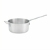 Thumbnail image #1 for Winco 10-Quart Heavy-Duty Tapered Aluminum Sauce Pan with Helper Handle, No Cover