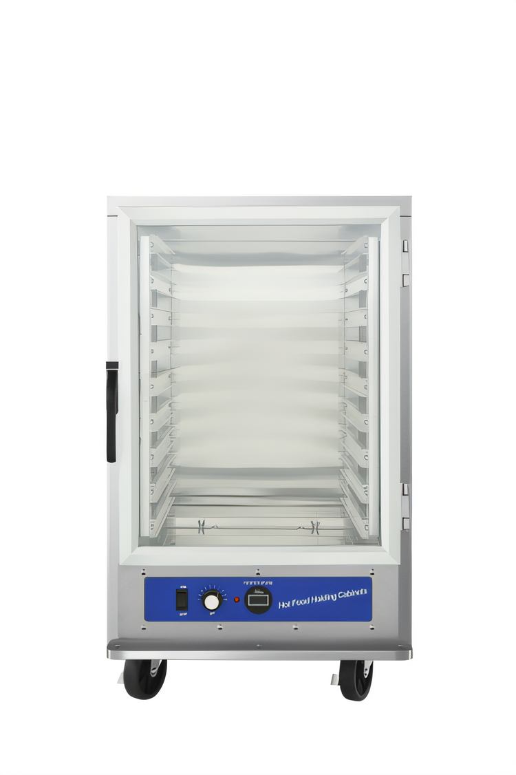 Product image #1 for CookRite Insulated Heated Holding Cabinet, 25-Inch Wide, 9-Pan Capacity, Tempered Glass Door, Stainless Steel, 120V