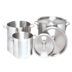 Thumbnail image #1 for Vollrath Arkadia 7392 10-Quart Round Flat Aluminum Sauce Pot Cover Case of 6