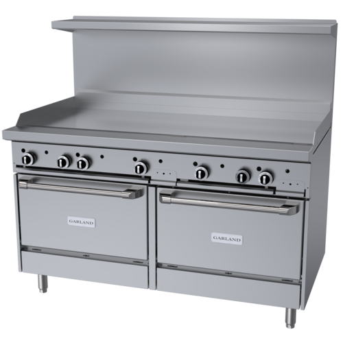 Product image #1 for Garland G Starfire Pro 60-Inch Gas Restaurant Range with 60-Inch Griddle and Dual Convection Ovens