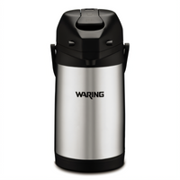 Waring Café Deco 2.2 Liter Vacuum Insulated Stainless Steel Lever-Style Airpot