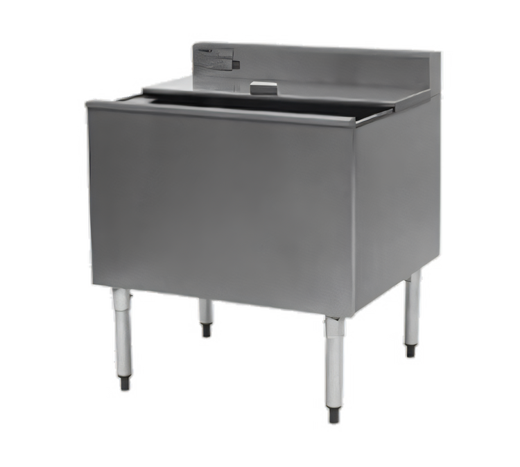 Product image #1 for Eagle Group 2200 Series 30-Inch Underbar Ice Bin/Cocktail Unit with Sliding Cover, 82 lb Capacity