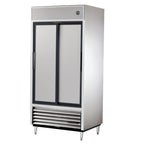 Thumbnail image #1 for True Mfg. - General Foodservice TSD-33-HC Two-Section Reach-In Refrigerator, Solid Sliding Doors, Bottom-Mounted Self-Contained