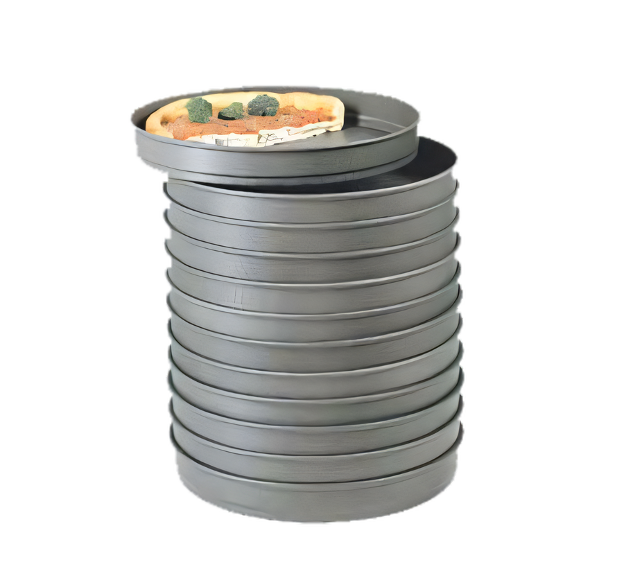 Product image #1 for American Metalcraft 10 Inch Straight-Sided Self-Stacking Deep Dish Pizza Pan, Hard Coat Anodized Aluminum