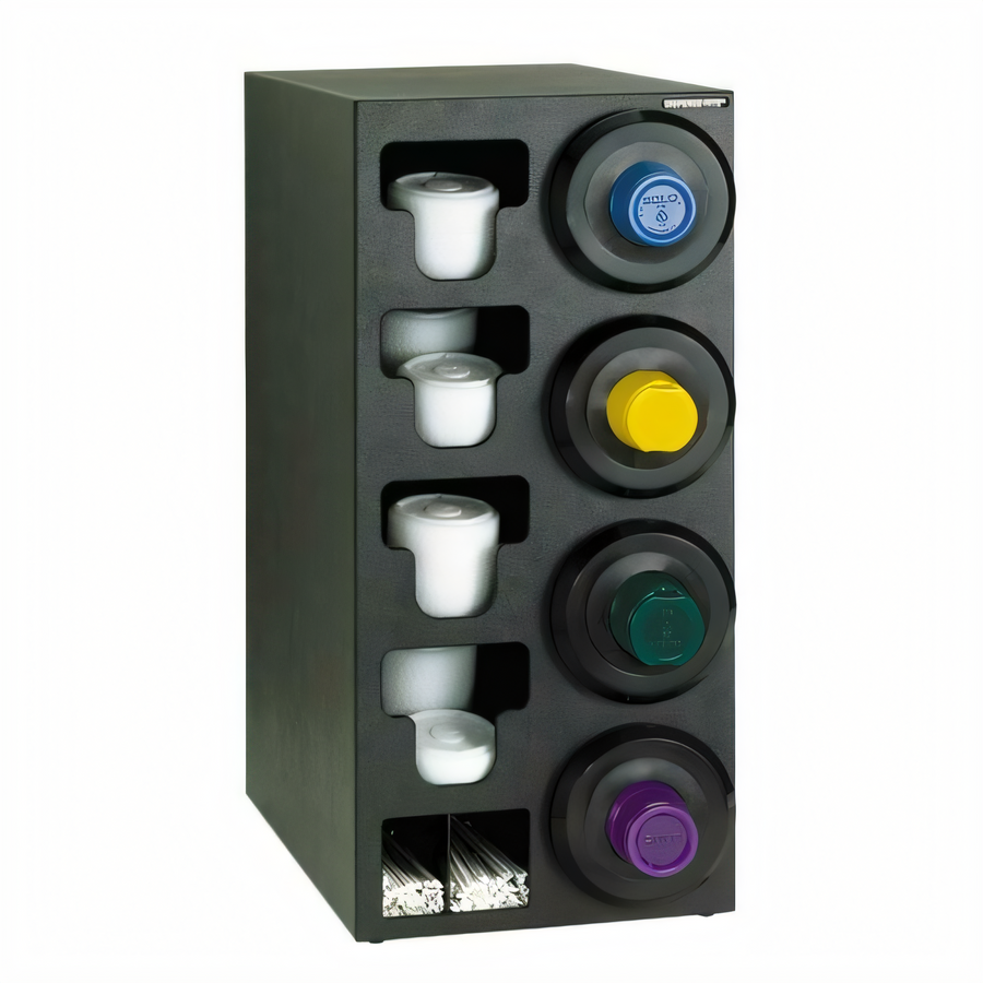 Product image #1 for Dispense-Rite SLR-C-4RBT Countertop Cup and Lid Dispensing Cabinet with Straw Organizer