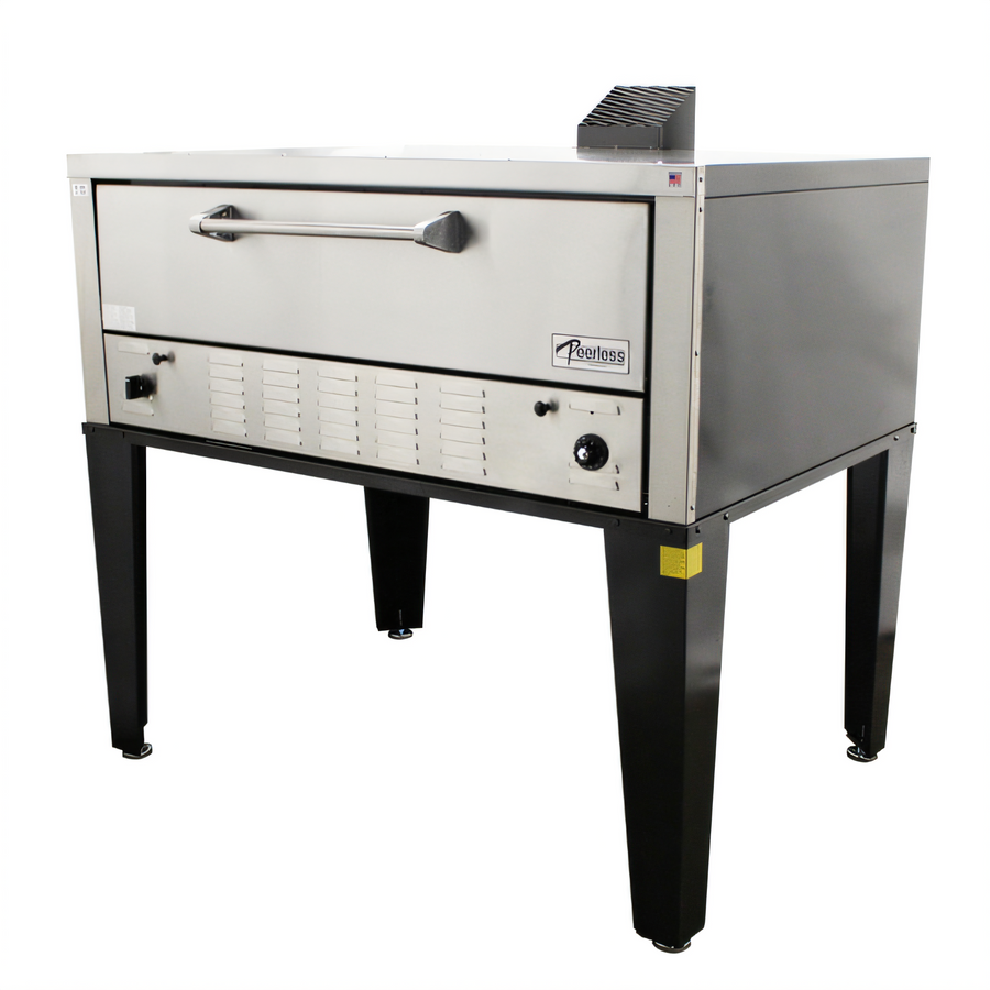 Product image #1 for Peerless Single Deck Gas Pizza Oven with 52 x 36 Inch Hearth Stone Deck, 100,000 BTU