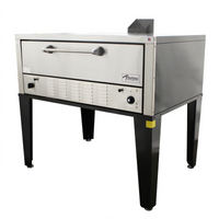 Peerless Single Deck Gas Pizza Oven with 52 x 36 Inch Hearth Stone Deck, 100,000 BTU