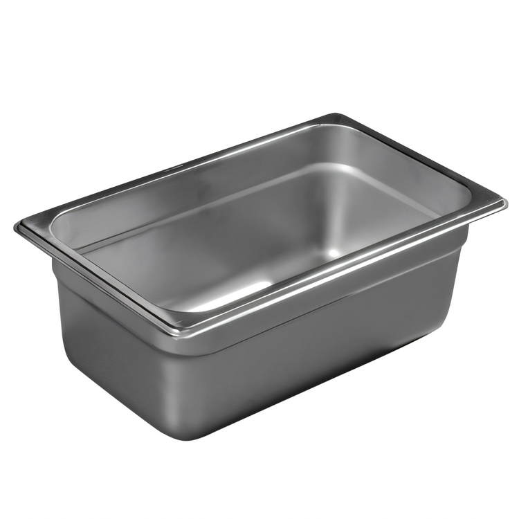 Product image #1 for DuraPan 1/4-Size Solid Steam Table Pan, 4-Inch Deep, 18/8 Stainless Steel