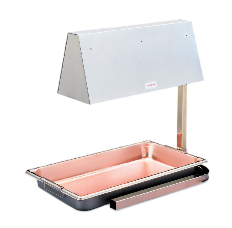 Product image #1 for Vollrath Cayenne® OHC-500 Bulb-Style Stainless Heat Lamp with U-Shaped Base
