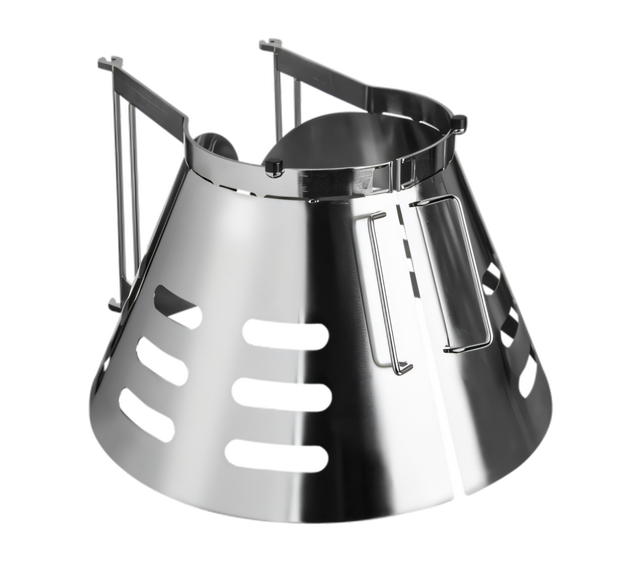 Product image #1 for 100 Qt Stainless Steel Partially Shielded Right Bowl Guard