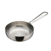 Winco Stainless Steel Round Mini Fry Pan, 7 oz, 4-Inch Diameter