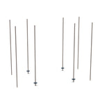 Thumbnail image #1 for Metro qwikTRAK BTEK4 High-Density Track Shelving Stationary End Unit Kit with (8) 74-Inch Posts, Gray Epoxy-Coated Finish
