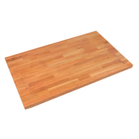 John Boos Boos Block American Cherry Kitchen Countertop, 42 Inch x 27 Inch, 1-1/2 Inch Thick, Blended Edge Grain
