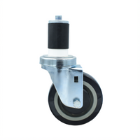 BK Resources 4SBR-RA-PLY Shelf Casters & Leveling Feet