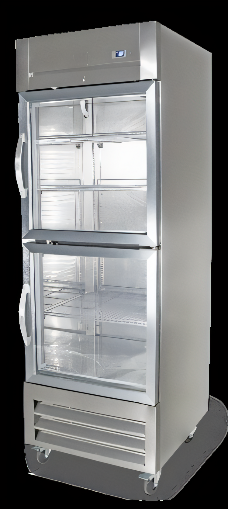 Product image #1 for Kelvinator Commercial 27-Inch One-Section Reach-In Refrigerator with Two Half Glass Doors, Bottom-Mount