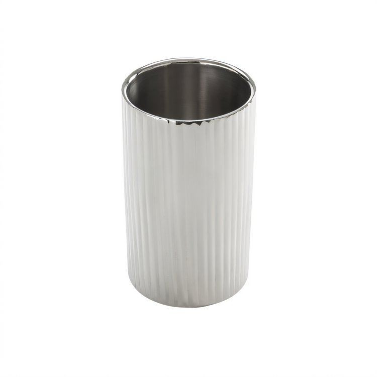 Product image #1 for American Metalcraft Fluted Double-Wall Stainless Steel Wine Cooler