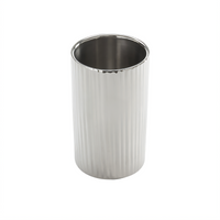 American Metalcraft Fluted Double-Wall Stainless Steel Wine Cooler