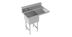 Thumbnail image #1 for Krowne Royal Series 1-Compartment Commercial Sink with Right Drainboard, 18