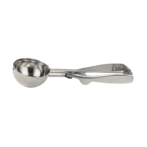 Product image #1 for Winco 4 oz #8 Round Squeeze Disher/Portioner, 18/8 Stainless Steel