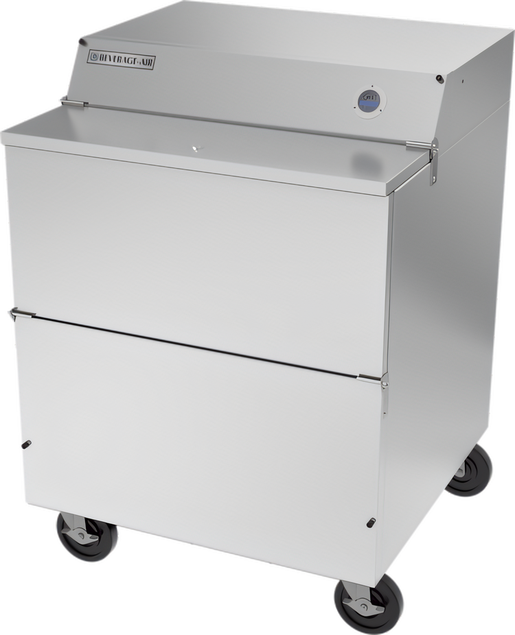 Product image #1 for Beverage-Air 34-Inch Single-Access Forced Air School Milk Cooler, 13.59 Cu. Ft., Stainless Steel